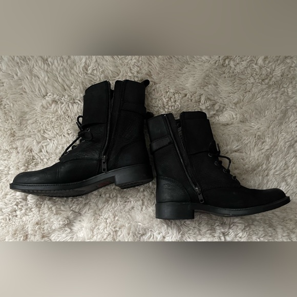 Kodiak Black Leather Callwood Waterproof Cuff Boots Size 7 - Picture 4 of 14